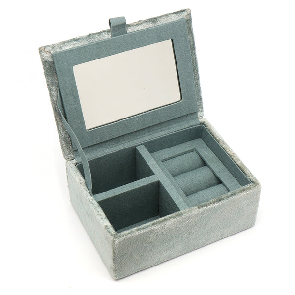 POM Seafoam Velvet Highland Cow Small Jewellery Box