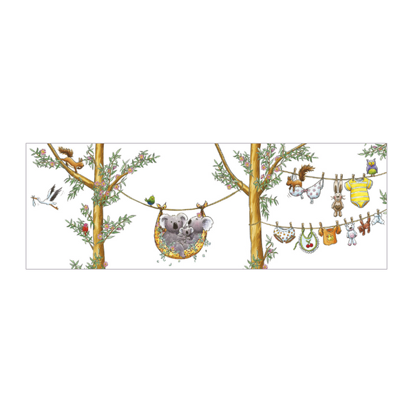 Sophie Turrel Folding Greetings Card - The Koalas CT343