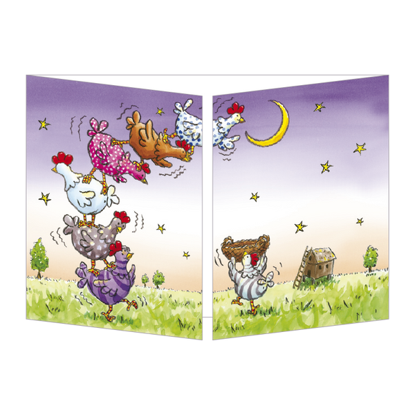 Sophie Turrel Folding Greetings Card - Reach for the Moon CT344