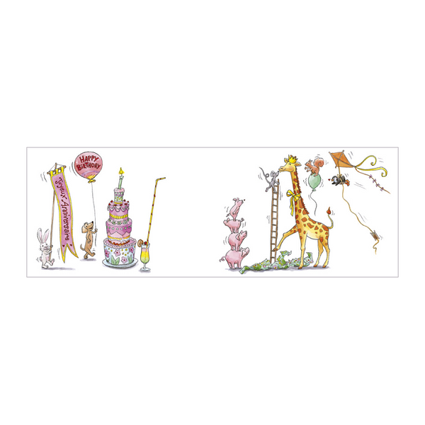 Sophie Turrel Folding Greetings Card - A Gift to Match CT356