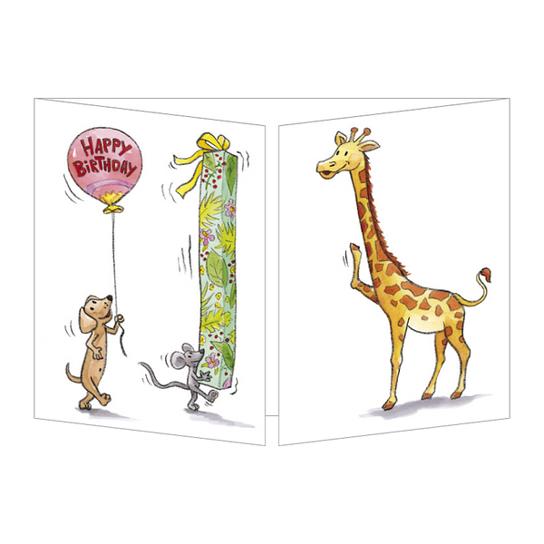 Sophie Turrel Folding Greetings Card - A Gift to Match CT356