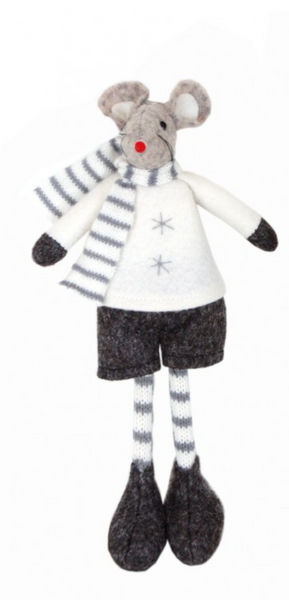 Hanging Boy or Girl Mouse Christmas Decoration