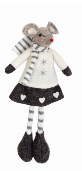 Hanging Boy or Girl Mouse Christmas Decoration