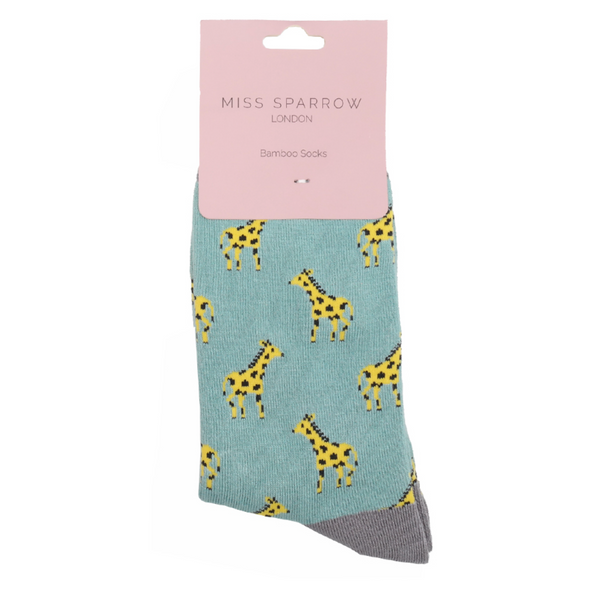 Miss Sparrow Socks Little Giraffes Duck Egg