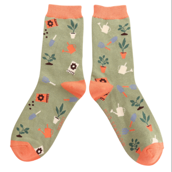 Miss Sparrow Socks In The Allotment Moss