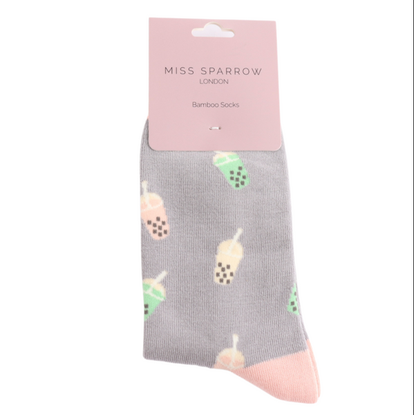 Miss Sparrow Socks Bubble Tea Grey