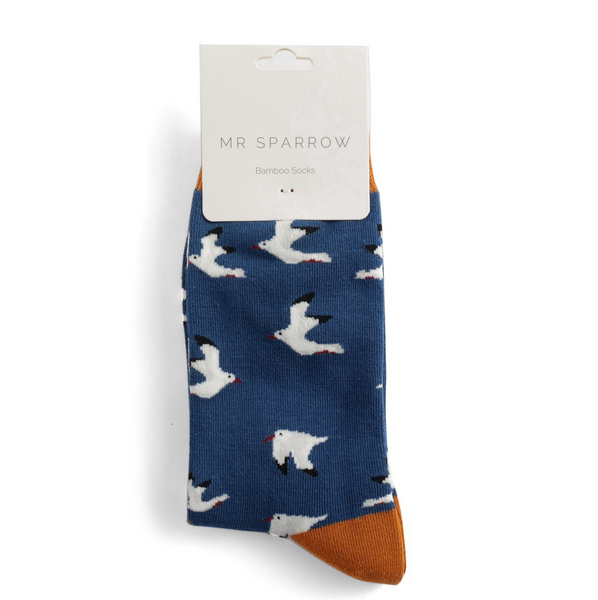 Mr Heron Socks Seagulls Navy