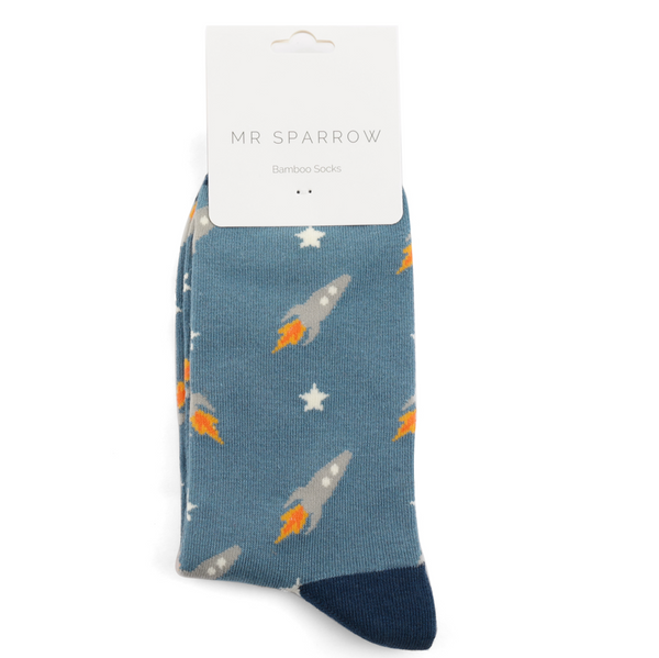 Mr Heron Socks Rockets Denim