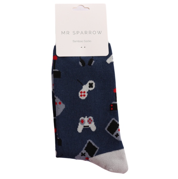 Mr Heron Socks Gaming Navy
