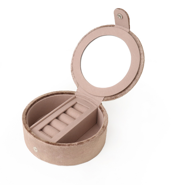 POM Fawn Velvet PheasantJewellery Box