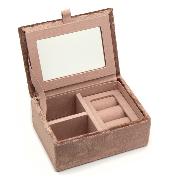 POM Fawn Velvet Pheasant Small Jewellery Box