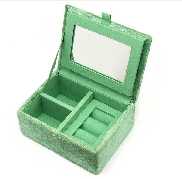 POM Green Floral Badger Small Jewellery Box