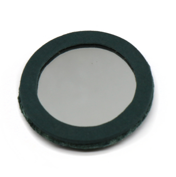 POM Midnight Green Velvet Embroidered Leaping Hare Compact Mirror