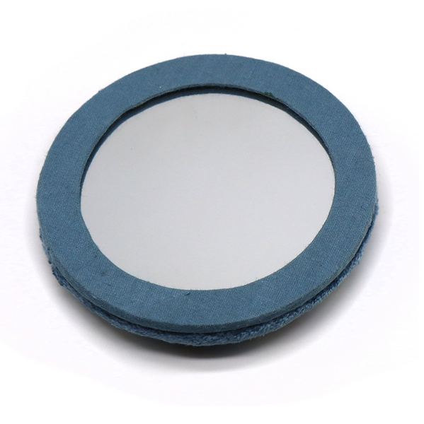 POM Blue Velvet Beaded Robin & Holly Compact Mirror