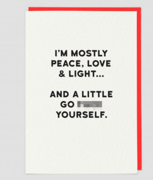 Greetings Card Holy Flaps Peace