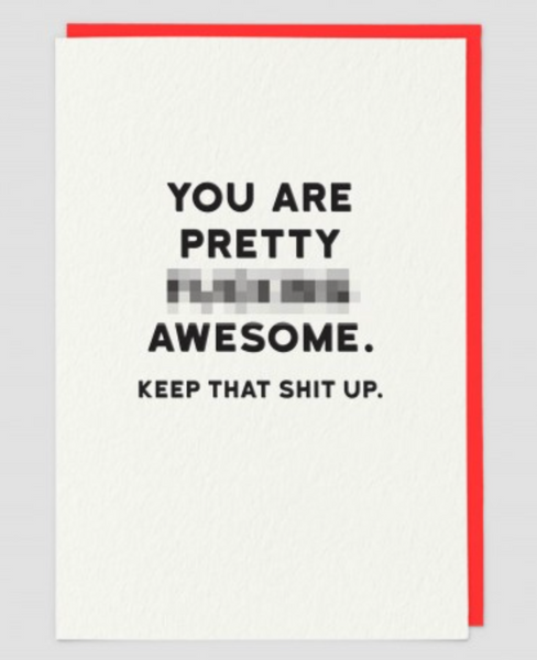 Greetings Card Holy Flaps Awesome