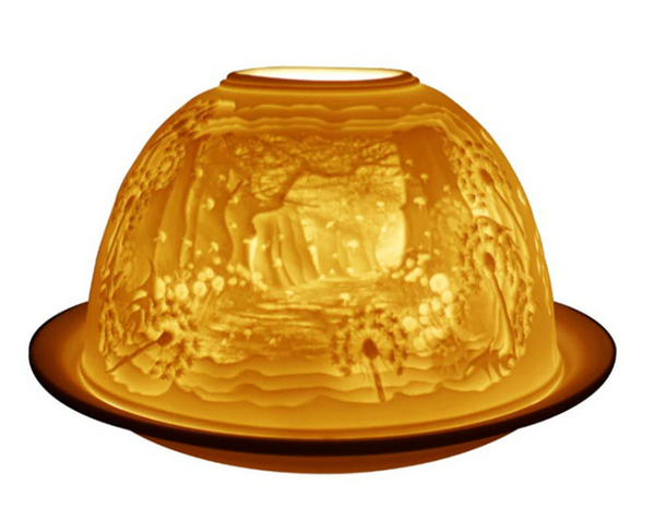 Light-Glow Enchanted Forest  Tealight Candle Holder