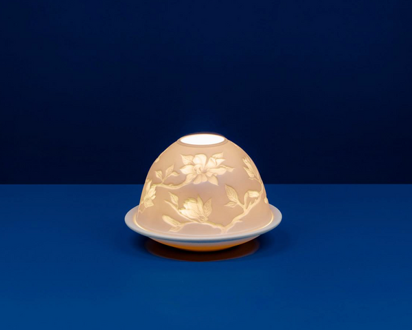 Light-Glow Magnolia Tealight Candle Holder