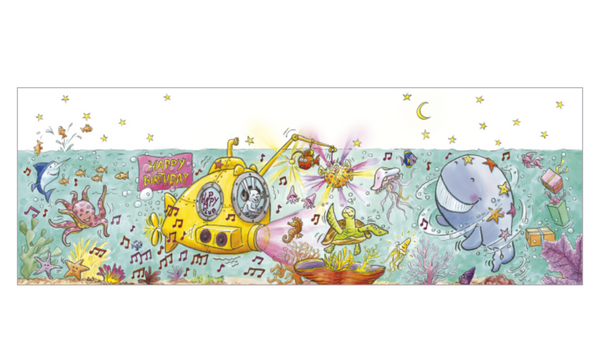 Sophie Turrel Folding Greetings Card - Yellow Submarine CT330