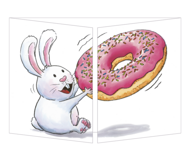 Sophie Turrel Folding Greetings Card - The Donuts CT312