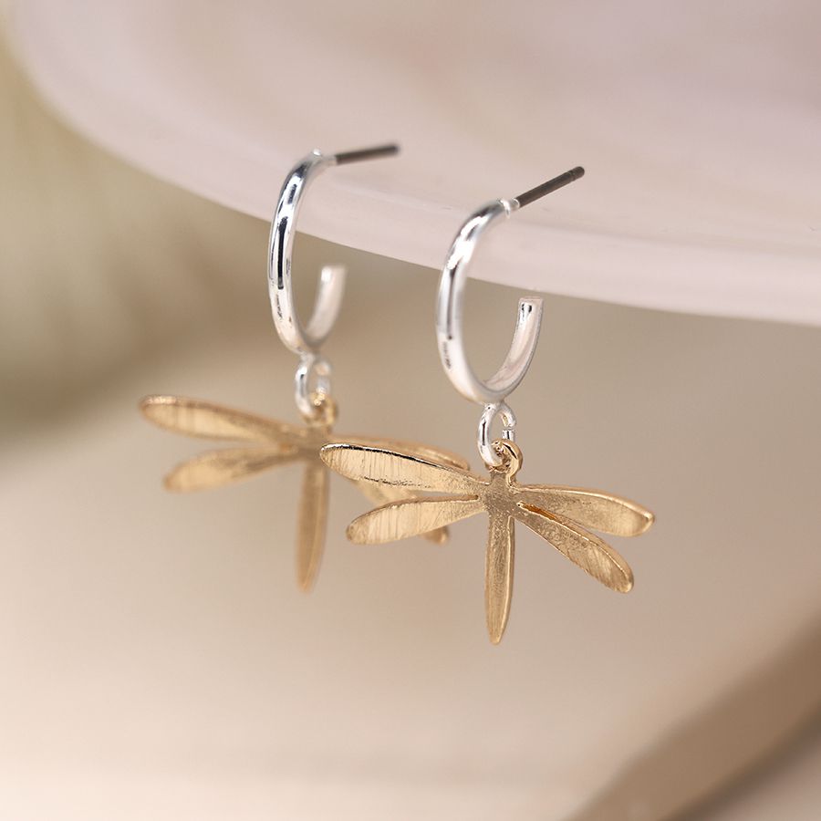 Peace of Mind Silver Plated Hoop and Earrings