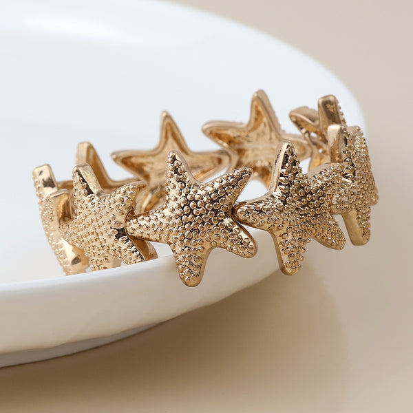 Peace of Mind Golden Starfish Stretch Bracelet
