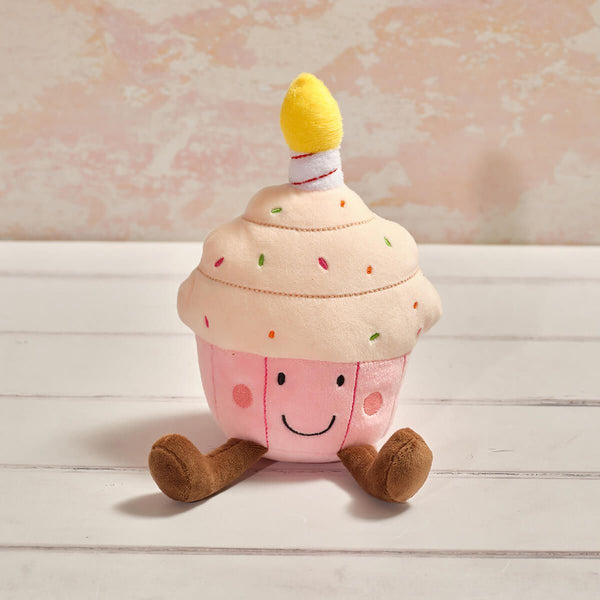Plush Birthday Cupcake Decoration