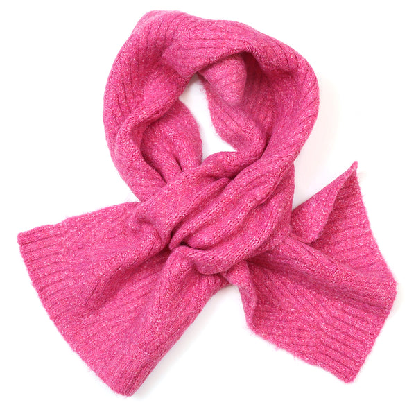 POM Peace Of Mind Charlotte magenta herringbone pull through scarf