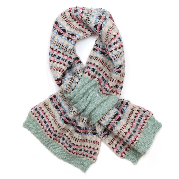POM Peace Of Mind Iris Oatmeal & Mint Scarf