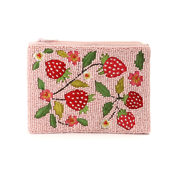 POM Strawberries Beaded Purse