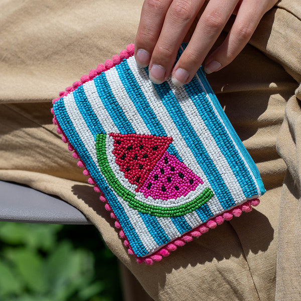 POM Watermelon Beaded Purse