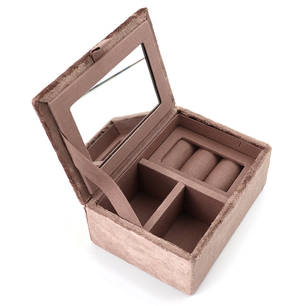 POM Cocoa Velvet Bunnie Small Jewellery Box