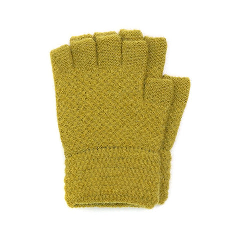 POM Peace Of Mind Fingerless Gloves - Mustard