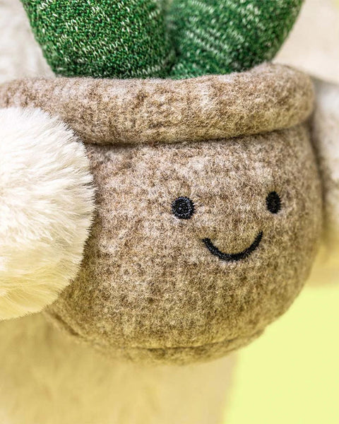 Jellycat Cream Bunny with Plant