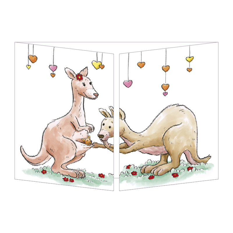 Sophie Turrel Folding Greetings Card - Welcome Baby CT339