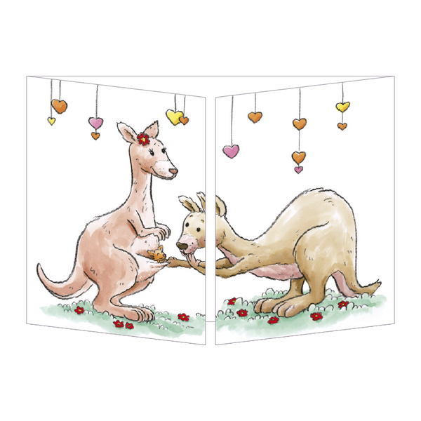 Sophie Turrel Folding Greetings Card - Welcome Baby CT339