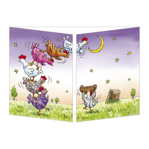 Sophie Turrel Folding Greetings Card - Reach for the Moon CT344
