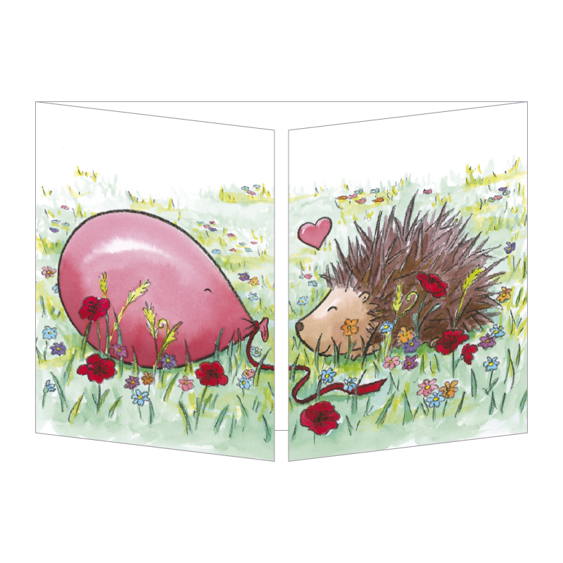 Sophie Turrel Folding Greetings Card - A Thousand Kisses CT346