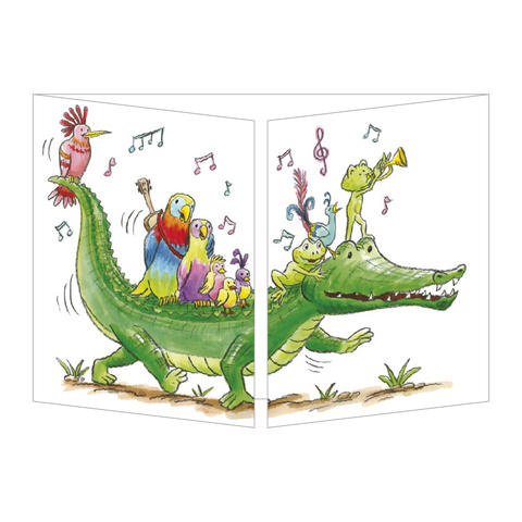 Sophie Turrel Folding Greetings Card - Spa CT349