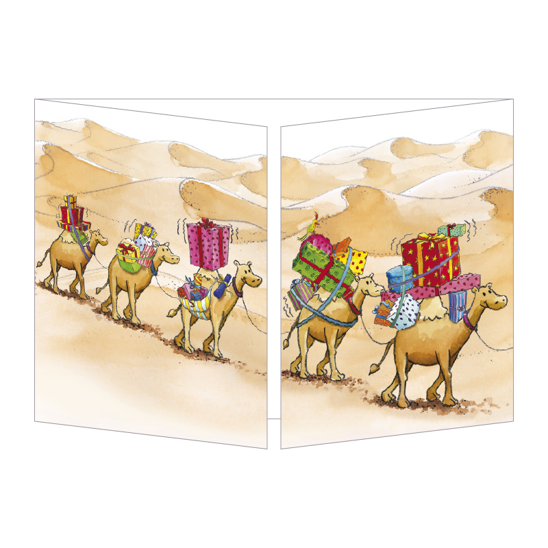 Sophie Turrel Folding Greetings Card - Oasis CT350