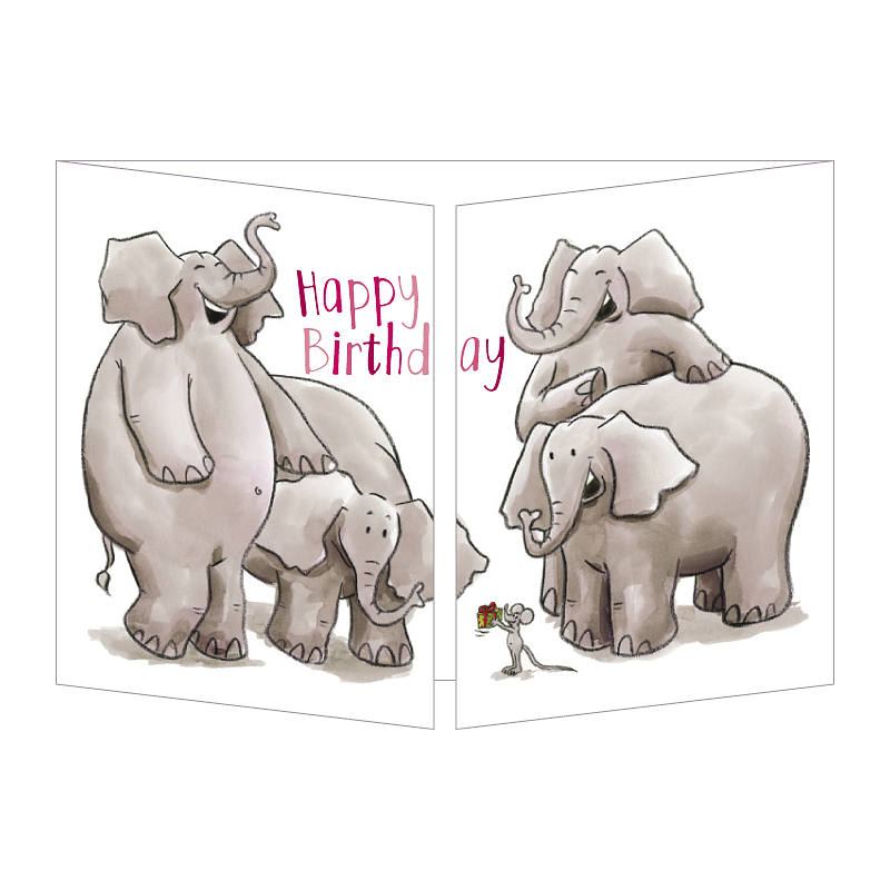 Sophie Turrel Folding Greetings Card - The Gift CT352