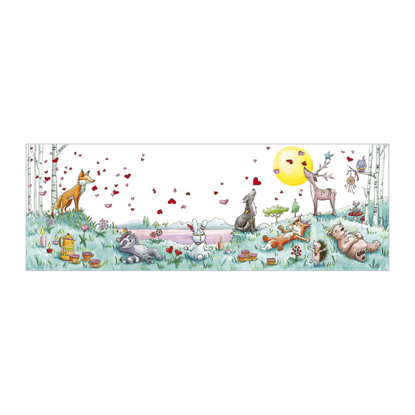Sophie Turrel Folding Greetings Card - Kisses CT359