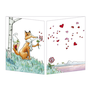 Sophie Turrel Folding Greetings Card - Kisses CT359