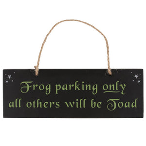 Frog Parking Only Sign