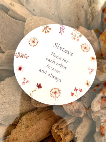 Sisters Ceramic Coaster