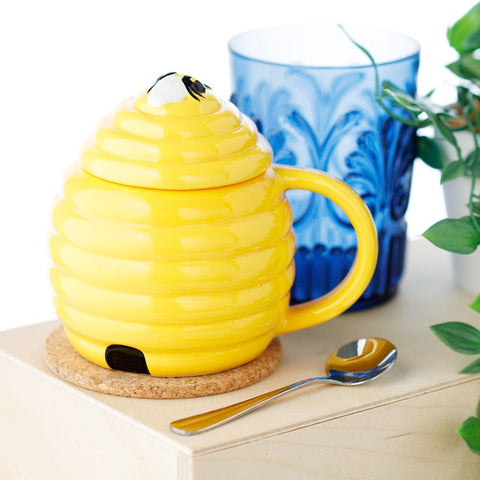 Beehive Mug with Lid