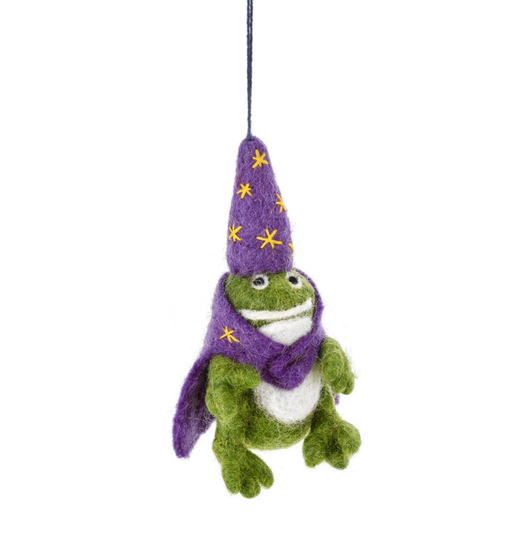 Felt Wizard Frog Hanging Decoration