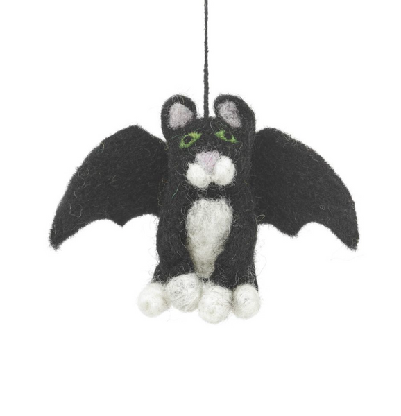 Felt Batty Catty Hanging Felt Halloween Decoration