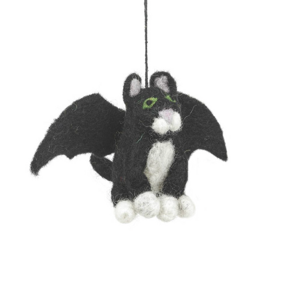 Felt Batty Catty Hanging Felt Halloween Decoration