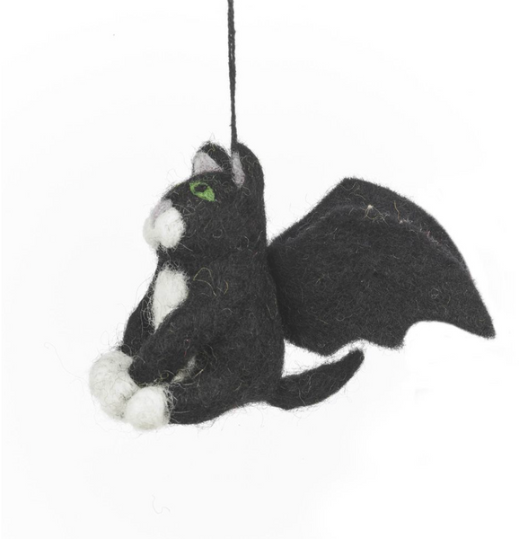 Felt Batty Catty Hanging Felt Halloween Decoration
